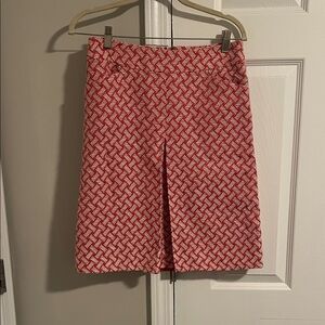 Stylish Coral Patterned Women's Skirt
